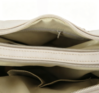 Modische Damen PU-Leder Schultertasche mit Zwei Trageriemen Reißverschluss Tragbare Handtasche mit Eigenem Logo OEM ODM für Frauen