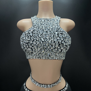 Novance Y3979 Prodotti di Punta 2024 Abiti da Ballo di Lusso Sexy Senza Maniche <span class=keywords><strong>Abbigliamento</strong></span> <span class=keywords><strong>Formale</strong></span> con Strass da Donna per Feste di Compleanno - Product Image 2