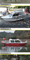 ZM TECH Bateau de plaisance de luxe en alliage d'aluminium, petit bateau d'assaut, bateau de pêche individuel pour activités de plein air et observation de la rivière