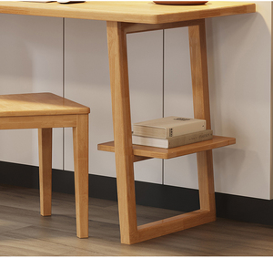 Escritorio nórdico completo de madera maciza para oficinas, mesas de estudio, escritorios de computadora, escritorio de madera, escritorios de oficina en casa y juegos de sillas - Product Image 5