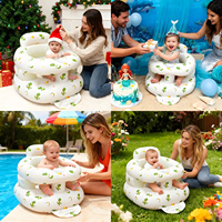 Siège gonflable épaissi pour bébé, siège de sol pour bébés de 3 à 36 mois avec plateau, chaise de soutien pour nourrissons