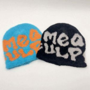 Vente en gros de bonnets d'hiver tricotés unisexes personnalisés, mohair de qualité supérieure, jacquard Mea Culpa, bonnet 100% nylon - Product Image 5