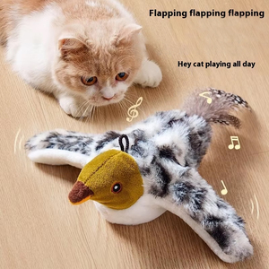 2025 nuovo giocattolo elettrico ecologico per animali domestici realistico prodotto giocattolo di peluche per gatti - Product Image 2