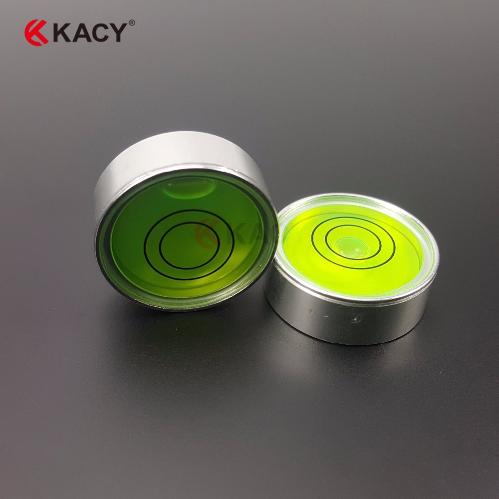 KACY 21186 Haute Précision 25*9mm 15'/2mm Coquille En Métal D'alliage Bullseye Niveau À Bulle