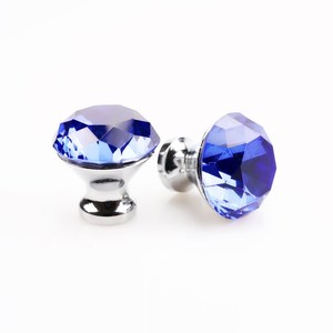 Handcrafted Modern Single-Hole <b>Small</b> Style Zinc Alloy Crystal <b>Cabinet</b> Handle for Kitchen Bedroom Wardrobe Drawer Dresser - Product Image 5