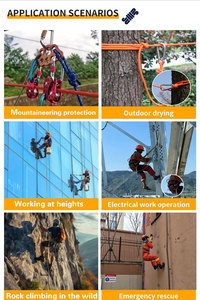 Arnés <span class=keywords><strong>de</strong></span> <span class=keywords><strong>Seguridad</strong></span> Ligero y Transpirable <span class=keywords><strong>de</strong></span> Poliéster para Montañismo, Escalada en Roca y Trabajo Aéreo - para Aventuras al Aire Libre - Product Image 6