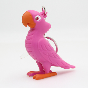 Portachiavi LED pappagallo uccello con suono tweet - Product Image 4