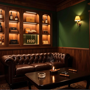 Canapé de salon pour cigare, style américain, club privé, ensemble de <span class=keywords><strong>bar</strong></span> à whisky vintage, mobilier chinois en bambou de style Old Money - Product Image 2