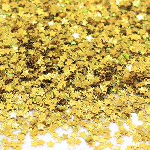 Confettis étoiles colorés, paillettes métalliques, sequins, ballons, décorations de table, artisanat, mariages, festivals, fêtes, en plastique durable - Product Image 2