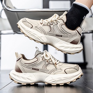 2025 Summer New Fashion Dad <b>Shoes</b> Trendy Internet Celebrity Hot Ins Brand Thick Sole Mesh Upper Running <b>Height</b> <b>Increasing</b> Casual - Product Image 4