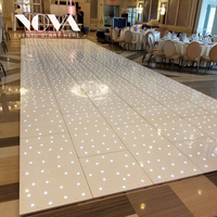 Location de piste de danse portable NOVA, blanche, à LED, type Marley.