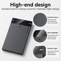 VegGieg Box Esterno USB 3.0 per Disco Rigido SATA da 2,5 Pollici, Custodia Trasparente in Plastica per HDD, Adattatore per SSD