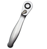 Cliquet 1/4 "poignée à cliquet 72 dents petits outils de réparation à main clé clé à douille à dégagement rapide couple à une extrémité
