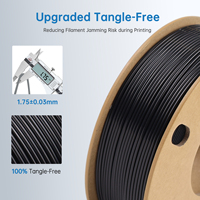 Filament d'impression 3D TPU 1 kg 1,75 mm couleur noire plastique TPU premium 95A pour imprimante 3D