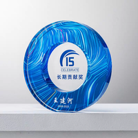 Nouveau design de trophée en cristal personnalisé, récompense en cristal vierge avec impression UV de haute qualité pour cadeau souvenir