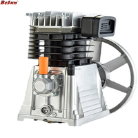 Compresseur d'air électrique robuste modèle 2070, 4HP, tête de pompe à double cylindre, haute efficacité, en fonte polie/aluminium