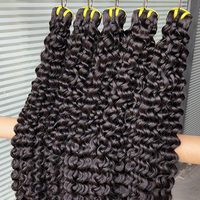 Cabello Humano Extensions Cheveux Humains Naturels Cuticules Alignés Cheveux Bruts Indiens Paquets Cheveux Humains Bouclés Profondément