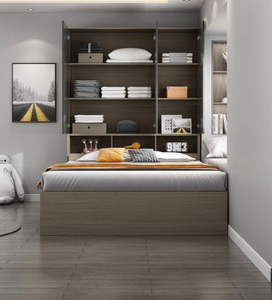 Cama Moderna Tamaño <span class=keywords><strong>Queen</strong></span> con Almacenamiento y Funciones de Masaje, Estructura de Madera, Color Personalizable - Product Image 3