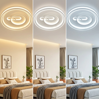 Éclairage suspendu haut de gamme, profil halo géométrique élégant, super lumineux, incontournable pour chambre principale, article en liquidation, best-seller