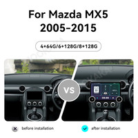 Rádio com Tela Touch de 11,5 Polegadas para Mazda MX5 2005-2015, Android 14, Multimídia, GPS, Estéreo, Carplay Sem Fio