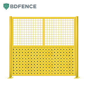 Clôtures de sécurité pour atelier, filet d'isolation enduit de haute qualité, clôture en <span class=keywords><strong>métal</strong></span> perforé sans soudure, protège les travailleurs, isolation d'entrepôt - Product Image 6