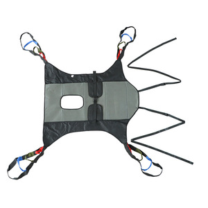 Machine de transfert électrique manuelle avec sangle intégrale pour le corps, appui-tête intégré, sangle de hanche, version WC noire pour usage domestique, en tissu Oxford - Product Image 4