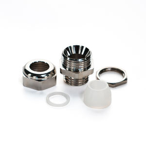 JAR de alta temperatura IP68 impermeable latón M12 M18 prensaestopas impermeable junta de Cable tipo PG y MG conector de cobre - Product Image 1