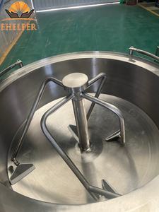 Cuisinière industrielle pour khoya / Machine à mawa |   Chauffage à vapeur/électrique 100L-600L, empêche la combustion, haute performance pour les usines de confiserie - Product Image 1