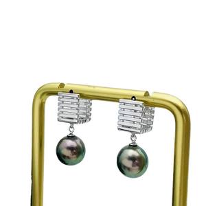 WENCHI Modelo 10740 Accesorios DIY para Perlas, Base Vacía para Pendientes de Plata S925, Hebilla de Oreja Dorada/Plateada para Perlas de 9-15mm, Pendientes de Moda - Product Image 5