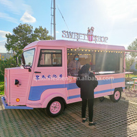 Chariot alimentaire électrique, glaces, café, restaurant mobile, remorque, bonbons, chips, snacks, durable, fibre de verre, aluminium, Seahisun XTL-03