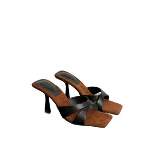 รองเท้าส้นสูงมีสายคาดหัวสี่เหลี่ยมสำหรับผู้หญิงมาใหม่ไซส์ใหญ่พิเศษเซ็กซี่ - Product Image 5