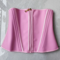 Corset amincissant pour femme - Corset sous-poitrine sculptant la taille - Gaine amincissante avec boucle et fermeture éclair