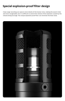 Microphone professionnel ICON Dynamic 7B XLR filaire pour l'enregistrement, les audiobooks, la diffusion et les blogs