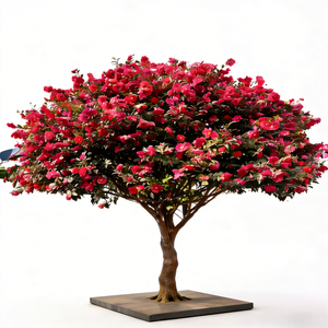 Árbol de Camelia Artificial de Alta Simulación, Flores de Seda Multicolores, Planta Artificial para Decoración de Sala de Estar, Cafetería, Tienda - Product Image 1