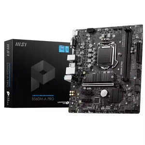 Business Essential <span class=keywords><strong>MSI</strong></span> <span class=keywords><strong>B560M</strong></span>-A PRO ATX - Intel B560, DDR4 monocanal, LAN 2.5G pour PC de bureau - Product Image 1