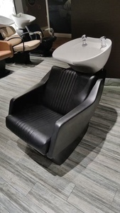 Sillón de Peluquería con Lavacabezas de Diseño Moderno 2026, en Cuero PU, con Características Ergonómicas Duraderas para Salones de Belleza y Barberías - Product Image 2