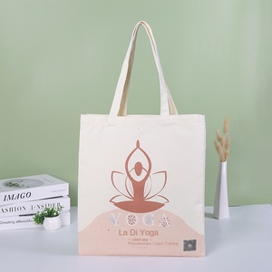 Sac fourre-tout en toile sans fermeture pour étudiants, avec motif lettres et logo imprimé, idéal pour le shopping, la publicité, les tutorat – Vente en gros, DIY - Product Image 4