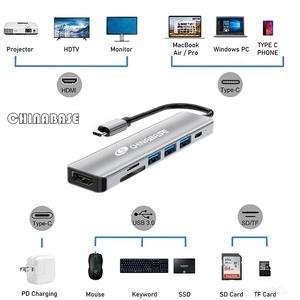 Docking Thunderbolt Dock Hub 7 in 1 Hub USB da tipo c a 3.0 2.0 100W PD Hub con lettore di schede per più dispositivi di tipo C - Product Image 4