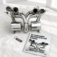 Tubi di Scarico SDO Performance per Lamborghini Revuelto 6.5L V12 2023+ in Acciaio Inox OEM con Valvola e Silenziatore