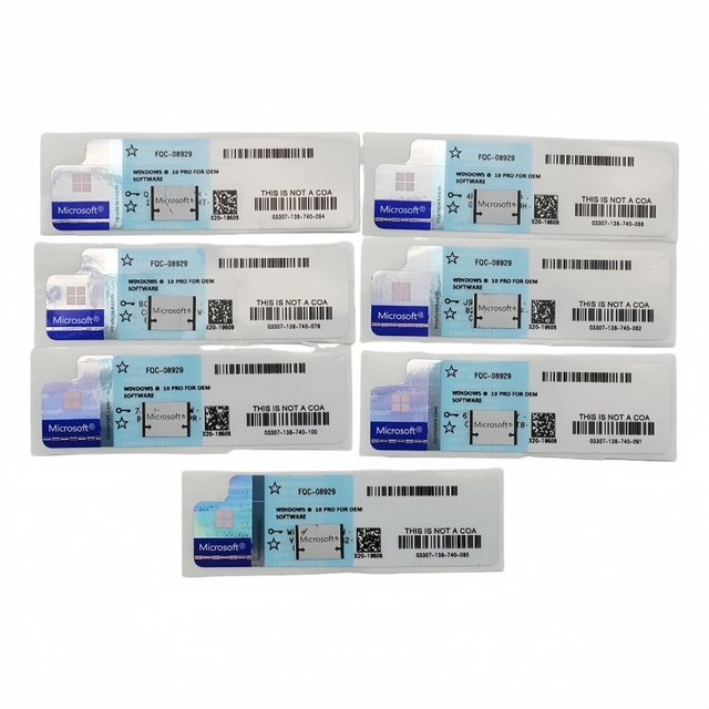 Windows 10 Pro OEM Key Stickers 100% Online Activation Win 10 Pro OEM License COA Sticker Win10 Pro Label Free Shipping
