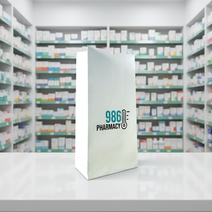 Bolsas <span class=keywords><strong>de</strong></span> papel Kraft <span class=keywords><strong>de</strong></span> embalaje <span class=keywords><strong>de</strong></span> Medicina <span class=keywords><strong>de</strong></span> hospital a prueba <span class=keywords><strong>de</strong></span> grasa respetuosas con el medio ambiente impresas con logotipo personalizado para hospital <span class=keywords><strong>de</strong></span> <span class=keywords><strong>farmacia</strong></span> - Product Image 1