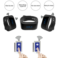 Bracelet vibrant étanche avec récepteur de montre sans fil pour service de restaurant, sonnette d'appel sans fil pour serveur