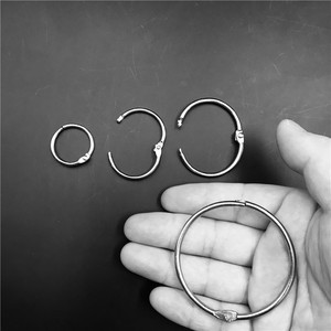 Nhà Máy Giá kim loại lá lỏng lẻo chất kết dính vòng văn phòng cung cấp cuốn sách Vòng RÀNG BUỘC - Product Image 4