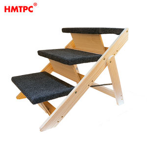 Große Haustier träger & Reise produkt Einfach zu bedienende hölzerne Haustier leiter - Product Image 4