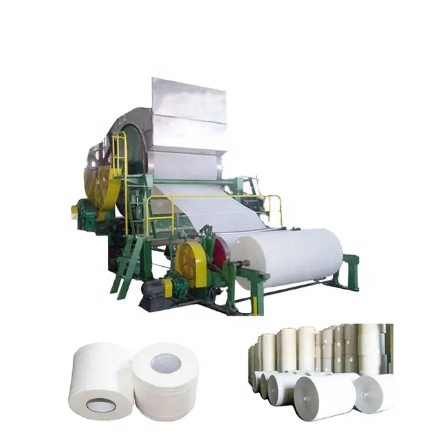2400 mm 20 טון פסולת נייר מיחזור עיבוד המרת ייצור קו ג 'מבו רול שרותים רקמות נייר להכנת
