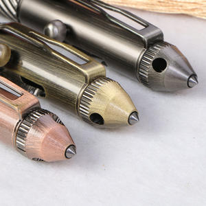 Bolígrafo Multifuncional Antideslizante para Hombre, Punta de Bola de Latón, Punta de Acero de Tungsteno, para Automóvil, Rompe Cristales, Tinta Azul de 0.7 mm - Product Image 5