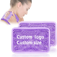 Compresa de Gel Frío Personalizada con Felpa Suave, Reutilizable, Flexible, con Perlas de Gel Suaves, para la Hinchazón de Rodilla, Hombro, Espalda, Cuello y Codo