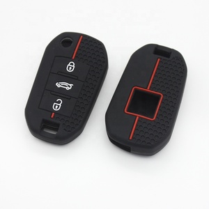 Étui de protection pour clé de voiture en silicone sur mesure, fabriqué en Chine, vente en gros pour clé <span class=keywords><strong>Peugeot</strong></span> - Product Image 2
