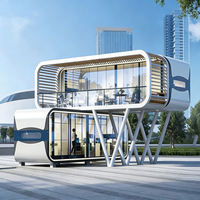 Hôtel capsule modulaire intelligent industriel Apple Cabin avec cuisine/salle de bain, utilisation en resort de luxe, garantie de 3 ans