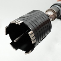 Foret diamanté à soudure laser 68mm/82mm M16 / 5/8''-11 avec foret pilote et adaptateur SDS-Plus/HEX pour béton et brique